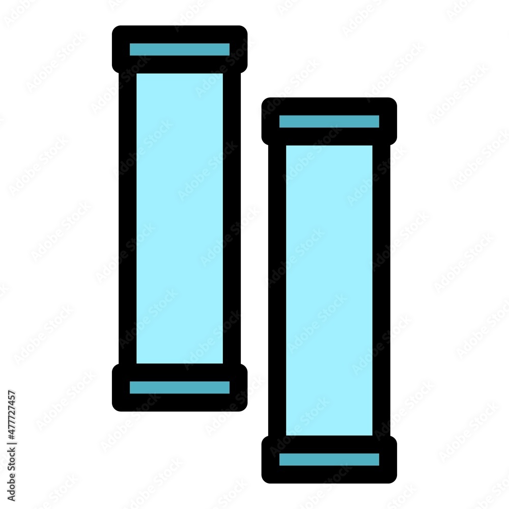 Pipe system tool icon. Outline pipe system tool vector icon color flat isolated Pipe system tool icon. Outline pipe system tool vector icon color flat isolated