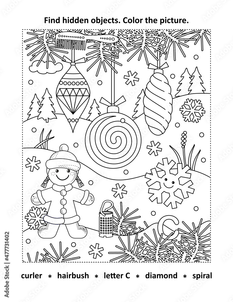 hidden images coloring pages