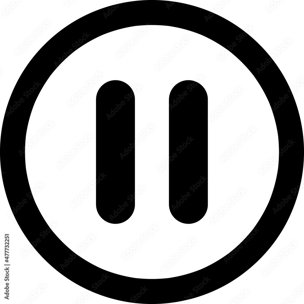 pause vector icon on white background..eps pause vector icon on white background..eps