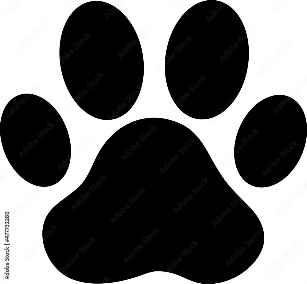 Paw Print icon. Vector on white background..eps Paw Print icon. Vector on white background..eps