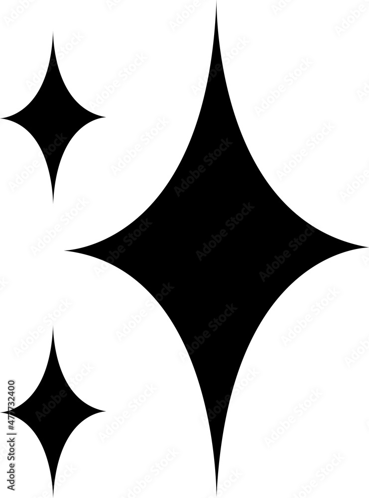 Fototapeta premium Shine icon vector on white background..eps
