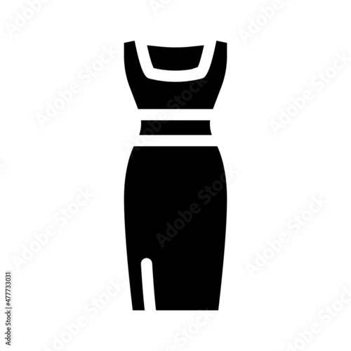 dresses little black dresses glyph icon vector. dresses little black dresses sign. isolated contour symbol black illustration