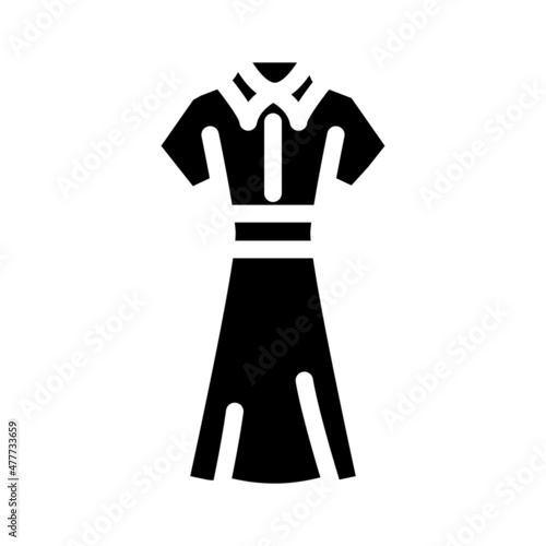 dresses day and casual glyph icon vector. dresses day and casual sign. isolated contour symbol black illustration