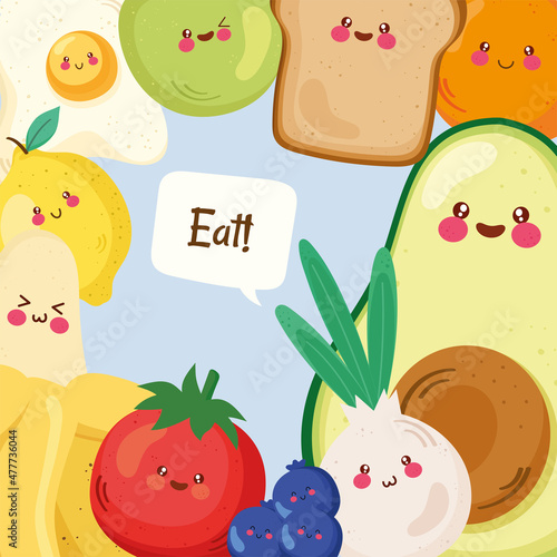 banner of fruits