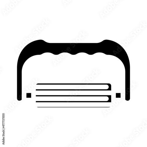 massager tool glyph icon vector. massager tool sign. isolated contour symbol black illustration