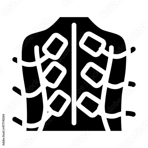 stimulation therapy glyph icon vector. stimulation therapy sign. isolated contour symbol black illustration