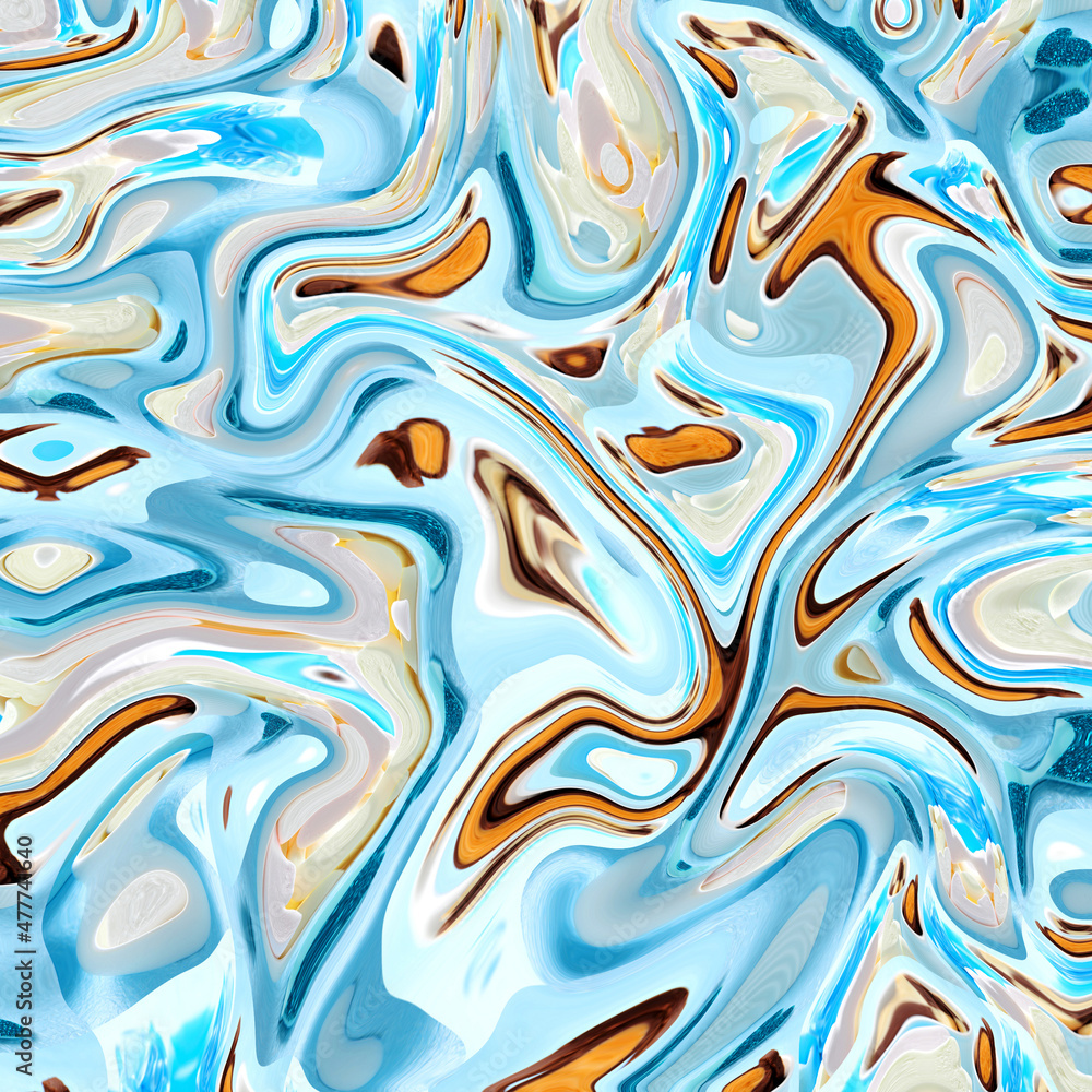 White Day Abstract Light Blue Liquid Swirl Marble Marmer Background Pattern	