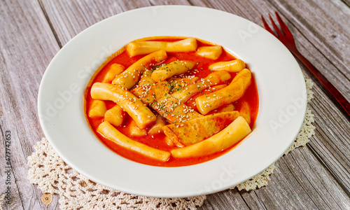 Korean Stir-fried Rice Cake, 'Tteokbokki'