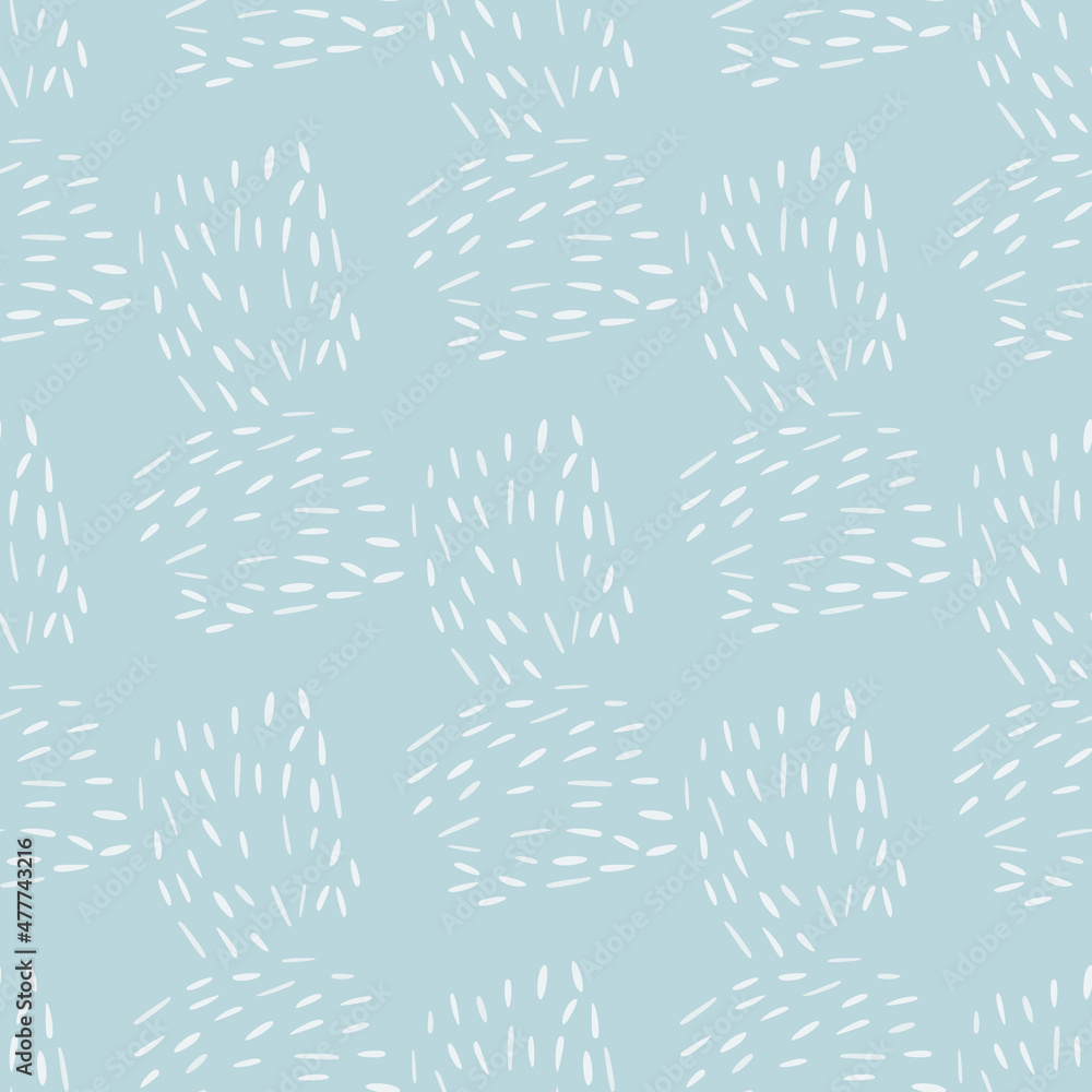 Fototapeta premium Doodle dashes seamless pattern with hand drawn. Modern abstract background. Vector illustration for textile.