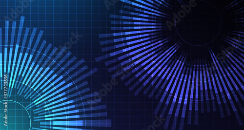 Abstract futuristic technology connection digital data background EP.13