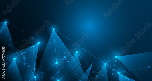 Abstract futuristic technology connection digital data background EP.15