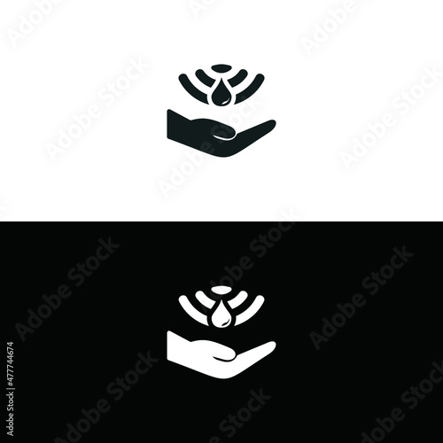 Automatic hand sanitizer icon isolated on white background