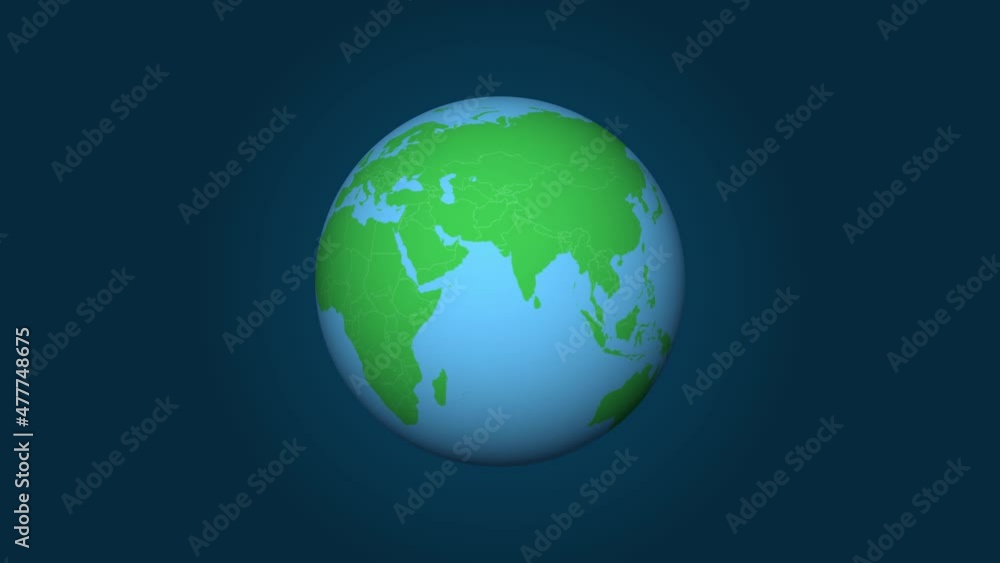 3D glossy Planet Earth Rotation Animation. Globe Spinning Seamless Loop video. MP4. 3D glossy Planet Earth Rotation Animation. Globe Spinning Seamless Loop video. MP4.
