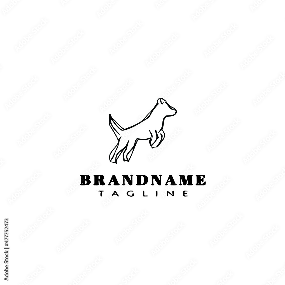 cute dog logo cartoon icon design black isolated vector illustration cute dog logo cartoon icon design black isolated vector illustration