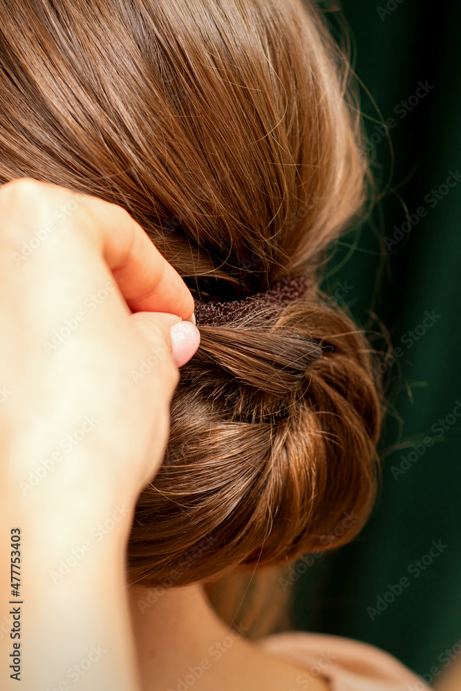 Openwork French Braid, Hairstyle with Long Length of Hair Stock Image -  Image of curly, human: 110695019