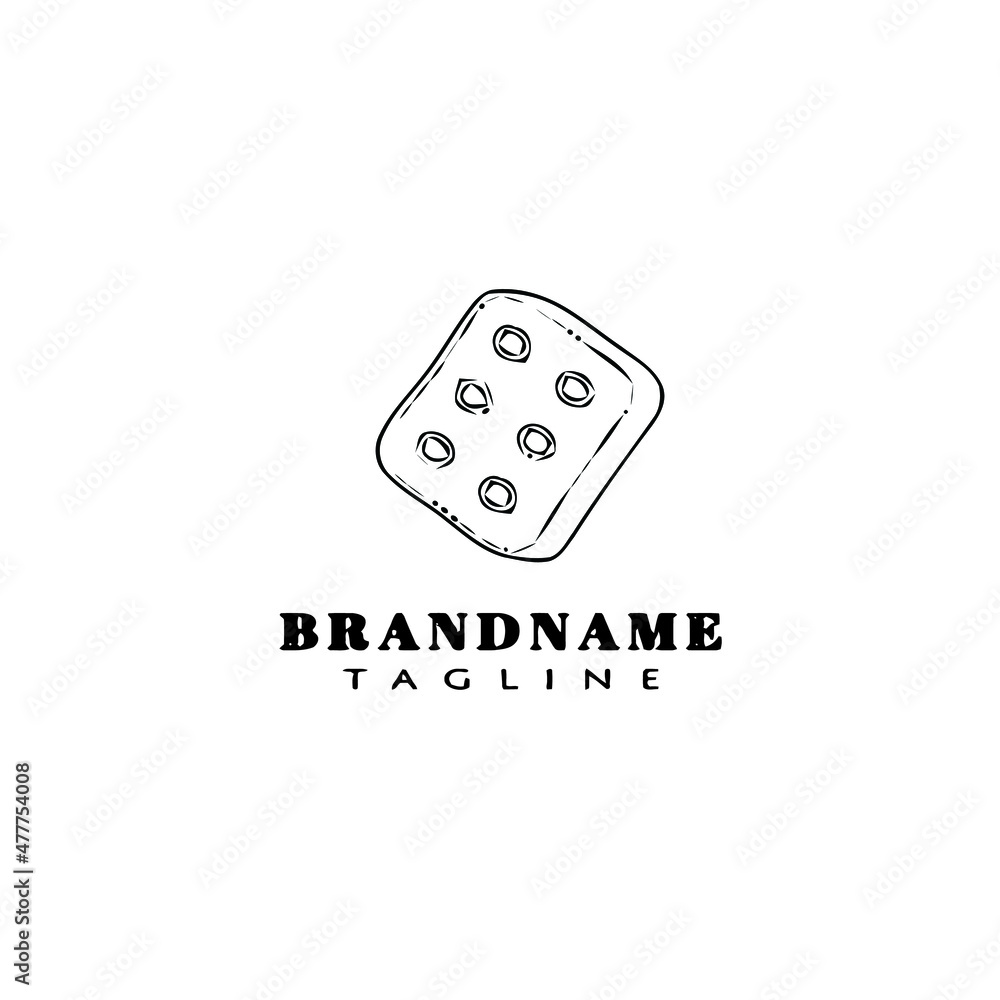 dog biscuit logo cartoon icon design template black isolated vector illustration dog biscuit logo cartoon icon design template black isolated vector illustration