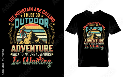 outdoor adventure lover t-shirt design