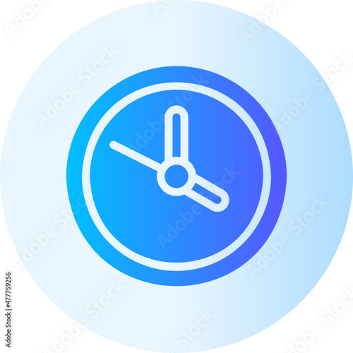 clock gradient icon