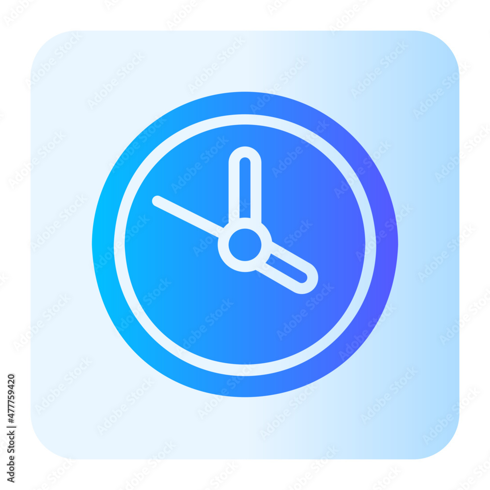 clock gradient icon clock gradient icon