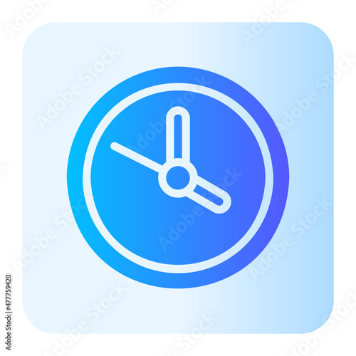 clock gradient icon