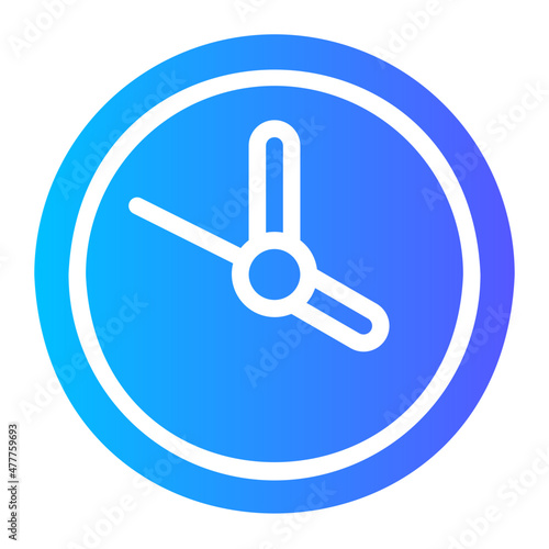 clock gradient icon