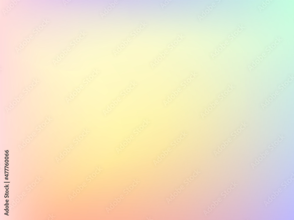 Abstract blurred gradient background. Creative modern vector illustration. Holographic spectrum for the cover. Blue, pink, yellow tones Abstract blurred gradient background. Creative modern vector illustration. Holographic spectrum for the cover. Blue, pink, yellow tones