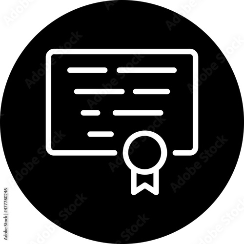 qualification glyph icon