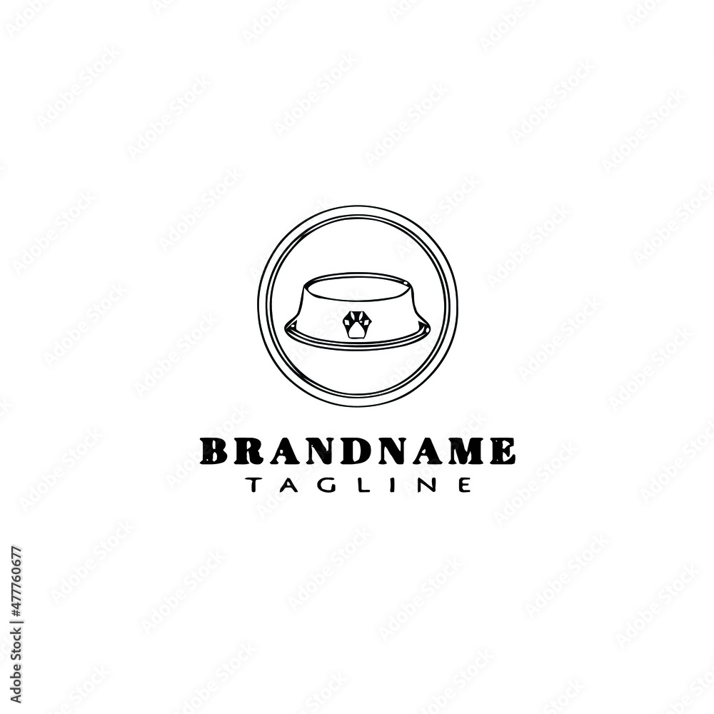 dog bowl logo icon design template vector illustration dog bowl logo icon design template vector illustration