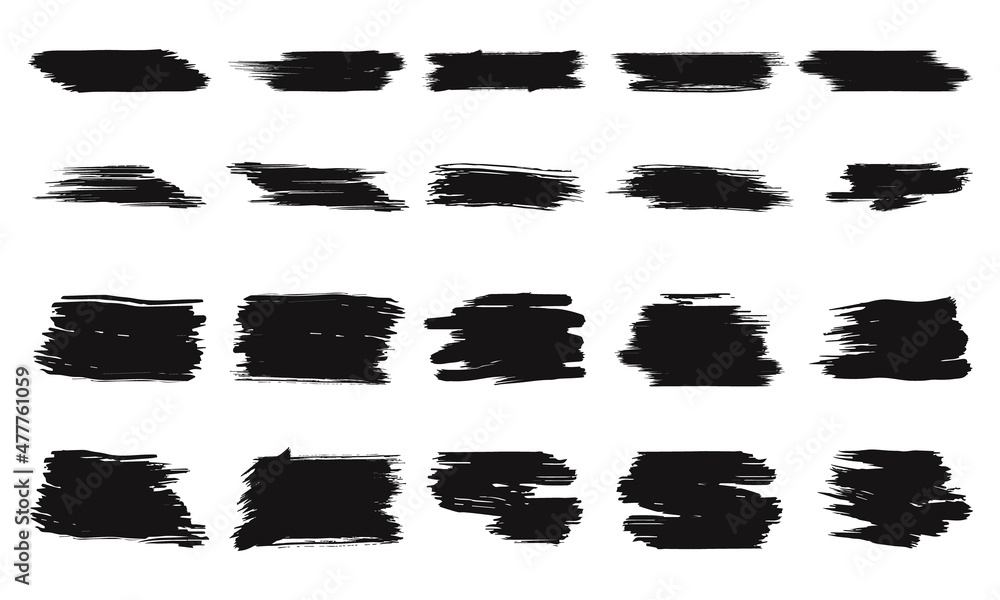 Abstract hand painted grunge texture set Abstract hand painted grunge texture set