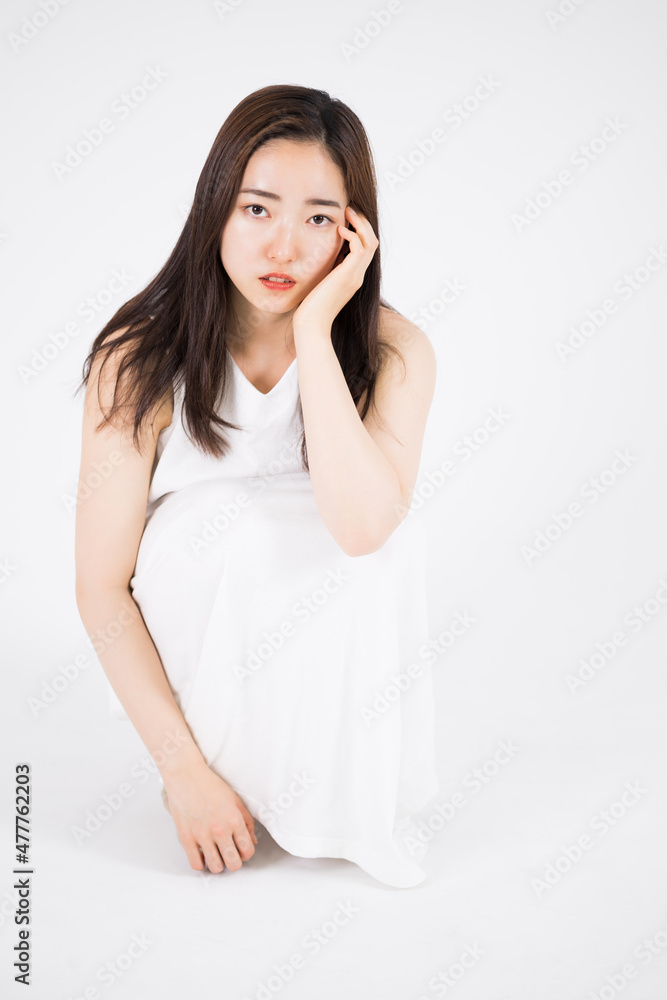 Woman in White Dress Woman in White Dress
