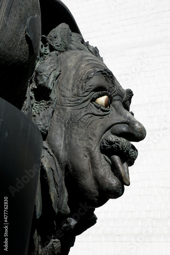 Obraz na plátně Ulm, Germany: Albert Einstein Monument