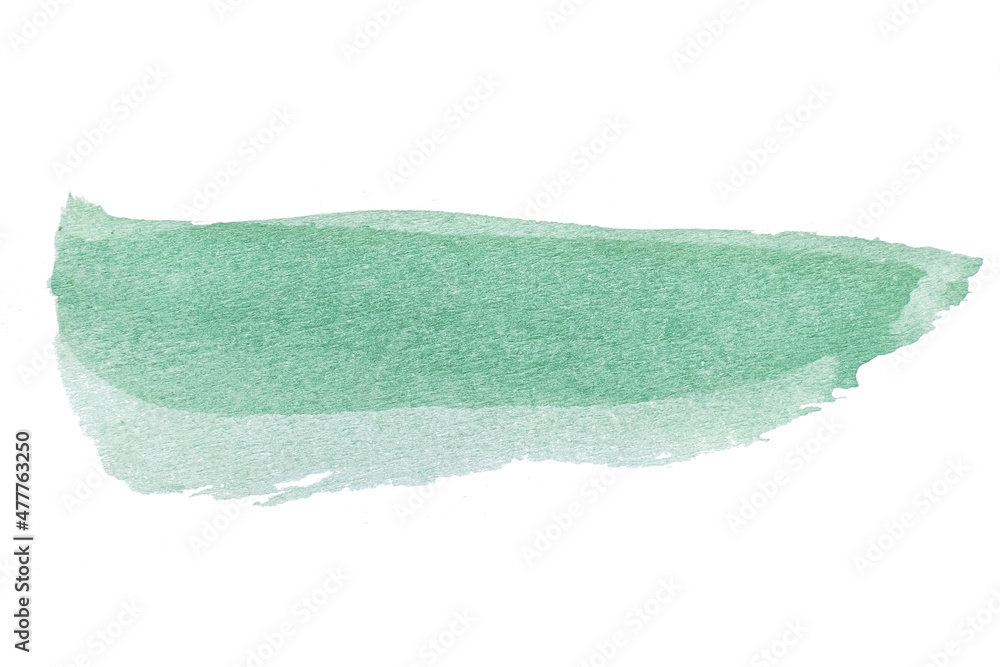 Fototapeta premium abstract acrylic watercolor paint brush stroke texture isolated on white background for logo and banner. design, creative, and illustration.