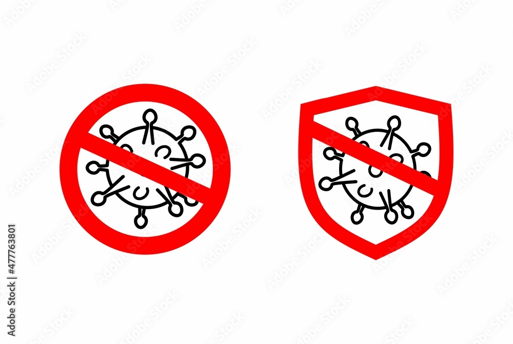 virus protection stop coronavirus covid 19 disease vector illustration virus protection stop coronavirus covid 19 disease vector illustration