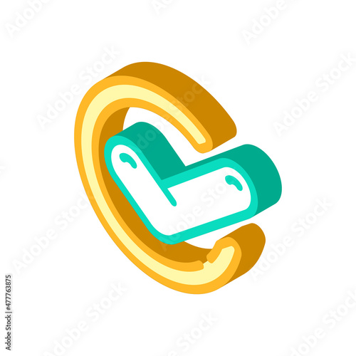 checkmark compliance isometric icon vector. checkmark compliance sign. isolated symbol illustration