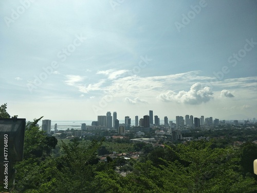 Clouds over the Penang city