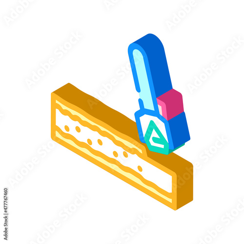 microdermabrasion therapy isometric icon vector. microdermabrasion therapy sign. isolated symbol illustration