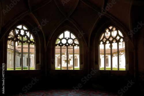 Bebenhausen Abbey (Kloster Bebenhausen), Germany: decorative gothic windows