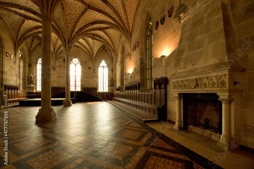 Tableau sur toile Bebenhausen Abbey (Kloster Bebenhausen), Germany: summer and winter refectory