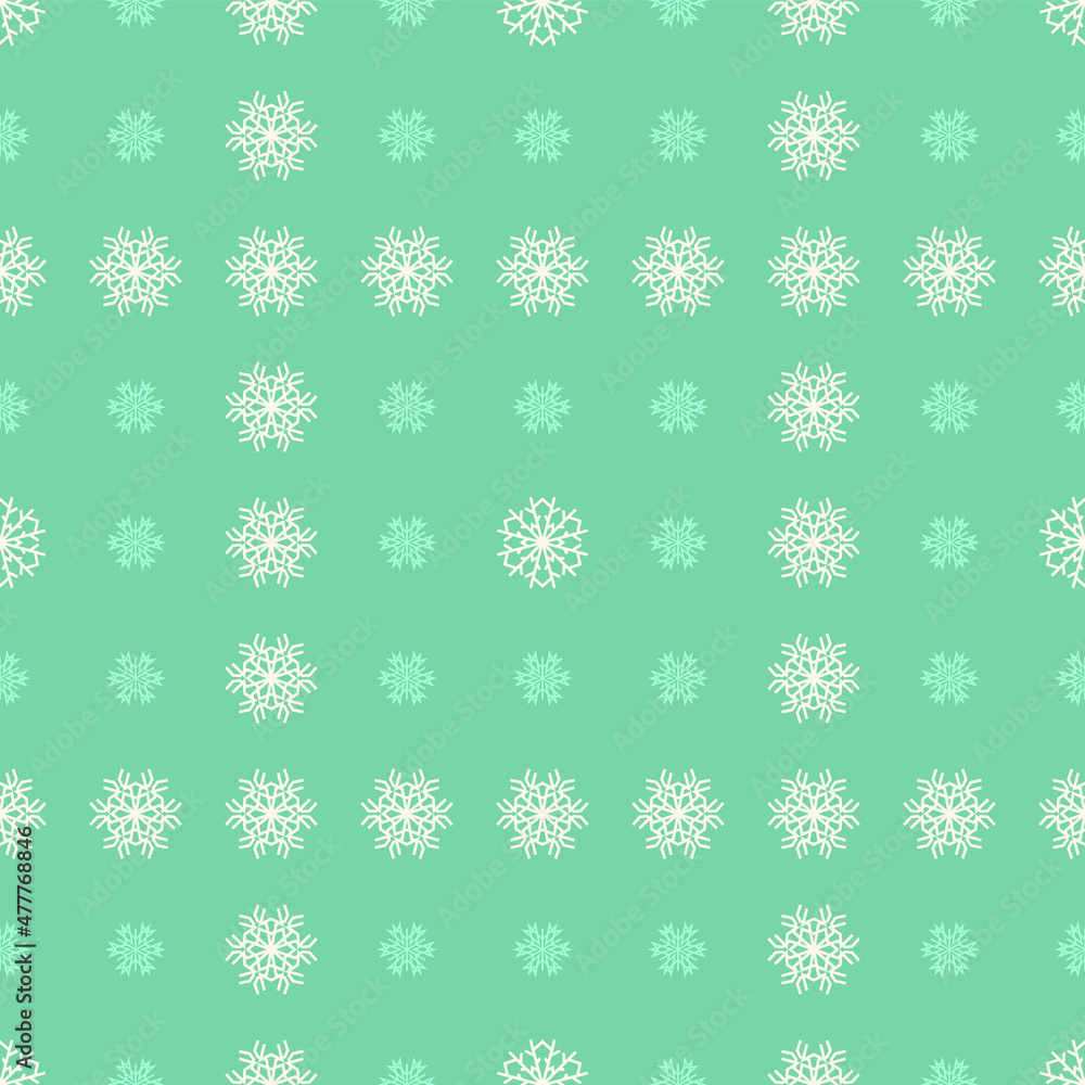 Christmas snowflakes seamless pattern for winter holidays Christmas snowflakes seamless pattern for winter holidays