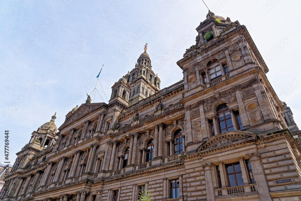 Impressive buildings in in the city center - Glasgow - Scotland