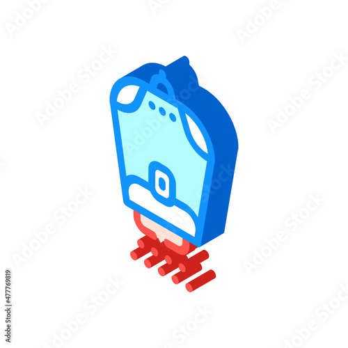 laser epilator gadget isometric icon vector. laser epilator gadget sign. isolated symbol illustration