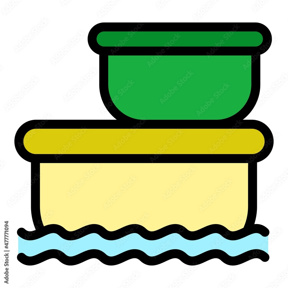 Fotografie Floating market stock icon