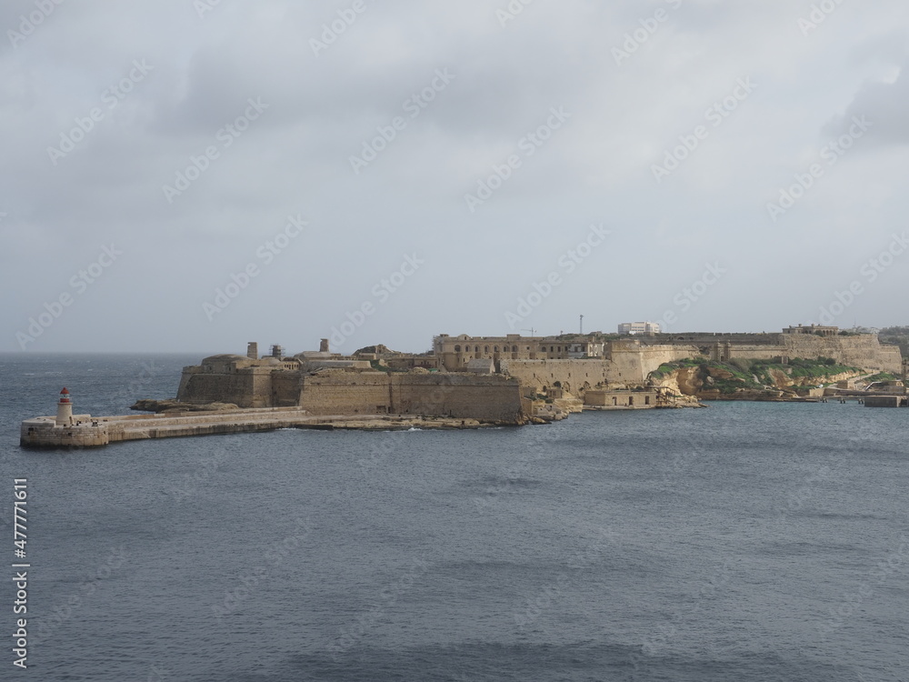 Landscape over the three cities across from Valetta