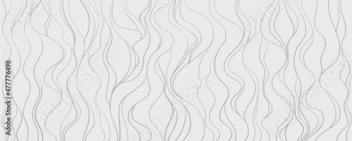 Wavy background. Hand drawn waves. Seamless wallpaper on horizontally surface. Stripe texture with many lines. Waved pattern. Illustration for banners, flyers or posters