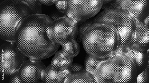 Metaballs Vray render using Tyflow Particles in 3dsMax photo