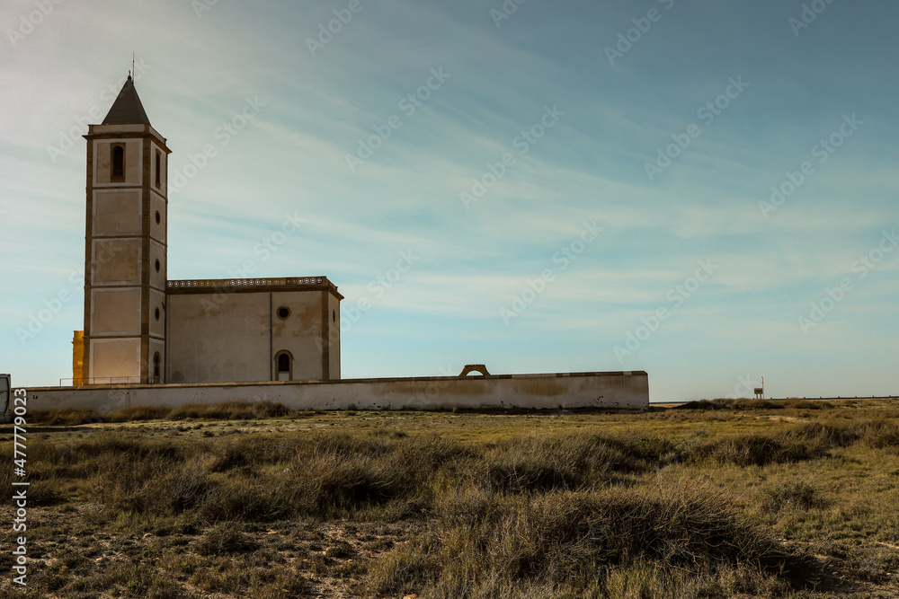 Fototapeta premium Las Salinas Church Almeria