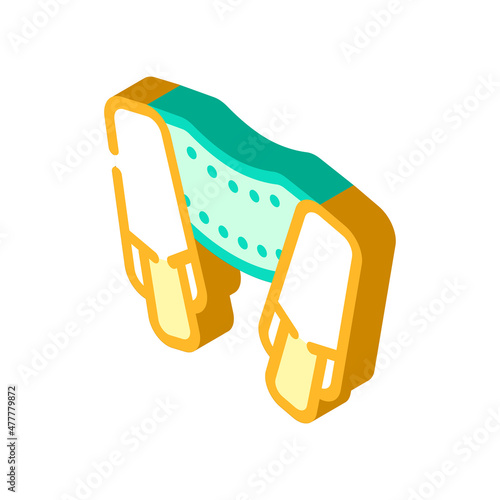 shiatsu massager isometric icon vector. shiatsu massager sign. isolated symbol illustration
