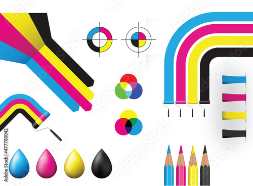 set of color pencils