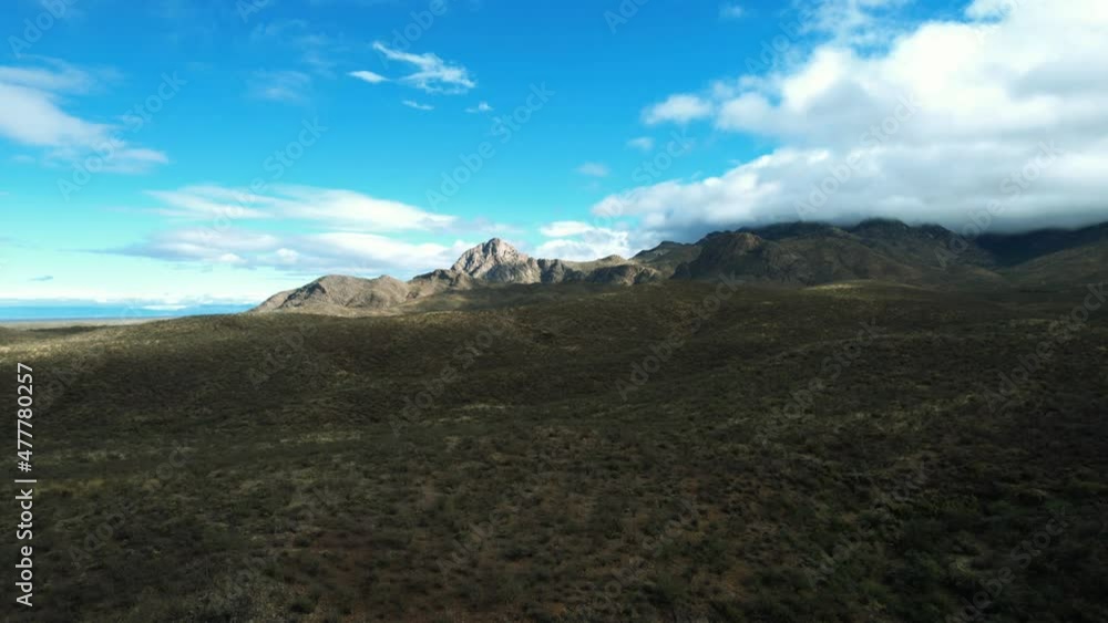 Aerial pullback of the scenic Santa Rita Mountains near Tucson, AZ Aerial pullback of the scenic Santa Rita Mountains near Tucson, AZ