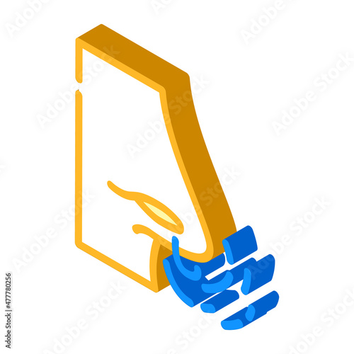 breath meditation isometric icon vector. breath meditation sign. isolated symbol illustration